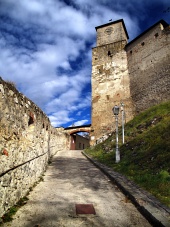Indgang til Trencin-slottet, Slovakiet