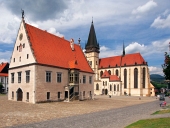 Basilika und Rathaus, Bardejov, Slowakei