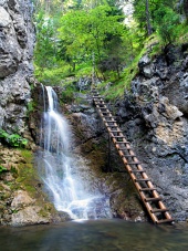 Wasserfall im Kvacianska-Tal