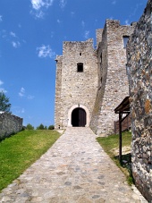 Η είσοδος στο κάστρο Strecno, Σλοβακία