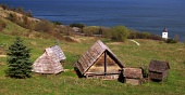 Raras casas de madera en el museo Havranok