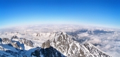 Vue panoramique des Hautes Tatras, Slovaquie