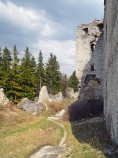 Ruines du château de Lietava, Slovaquie