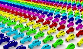 Rainbow cars koncepció