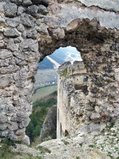 Kilátás a Lietava-kastély romjából