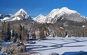 A cold winter in 2012 made the Strbske Pleso completely frozen!