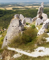 Vista dal castello di Cachtice