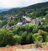 Valle della Spania con chiesa, Slovacchia