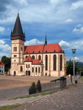 Basiliek in de stad Bardejov, UNESCO, Slowakije