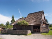 Historisch houten huis in Pribylina