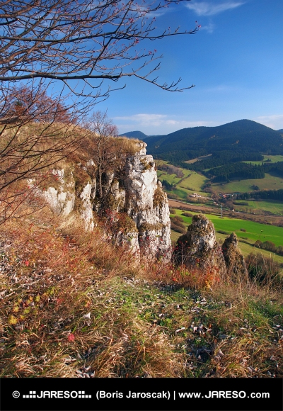 Jesień z perspektywy Tupa Skala, na Słowacji