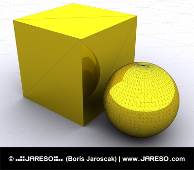 3D objekti, kocke in krogle