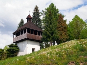 Zvonik v vasi Istebné, Slovaška.
