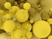 Golden spherical background