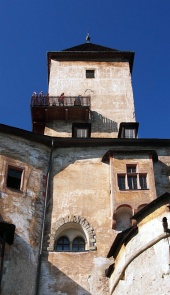 Tower and sightseeing deck at Orava Castle